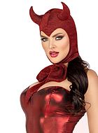Female devil, costume headgear, glitter